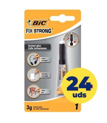 Caja de pegamento en tubo bic fix strong/ 3g/ 24 unidades - Imagen 1