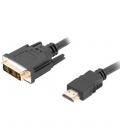 Cable hdmi lanberg macho - dvi - d 18+1 macho single link 1.8m negro - Imagen 2