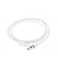 SilverHT Cable Combo MFI - MicroUSB + Lightning 1,5m - Blanco - Imagen 2