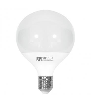 Bombilla led decorativa silver electronics globo 12w=90w - e27 - 3000k - 1155 lm - luz calida - a+ - Imagen 1