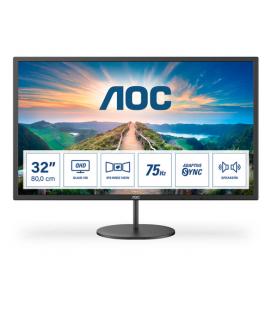 Monitor Profesional AOC Q32V4 31.5"/ QHD/ Multimedia/ Negro