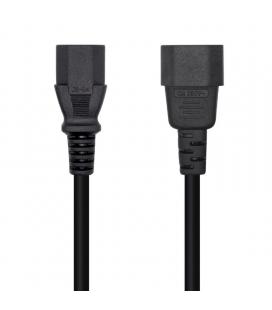 Cable alimentación aisens a132-0532/ iec c13 hembra - iec c14 macho/ 10m/ negro - Imagen 1