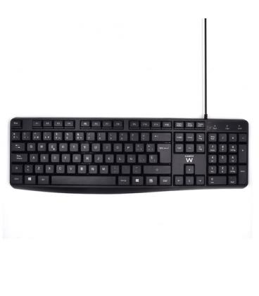 Ewent EW3001 teclado USB QWERTY Español Negro - Imagen 1