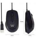 RATON EWENT EW3159 OPRTICO 1000DPI USB NEGRO SILENCIOSO