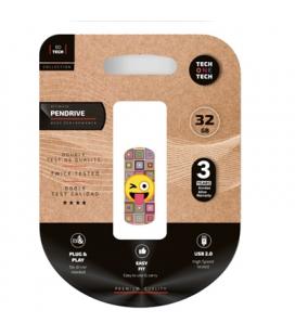 TECH ONE TECH ClipTECH emoji guiño 32 Gb USB 2.0 - Imagen 1