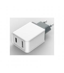 Cargador de pared 3go almusbcqc3/ 1xusb/ 1xusb-c