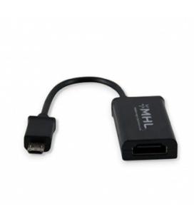 Cable mhl 11 pines 3go cmhl11 hdmi macho - microusb macho/ negro - Imagen 1