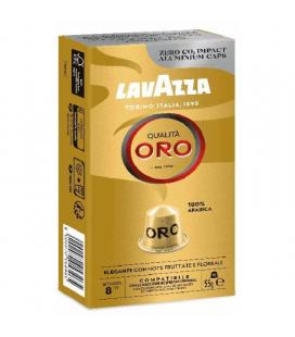 Cápsula lavazza qualitá oro para cafeteras nespresso/ caja de 10 - Imagen 1