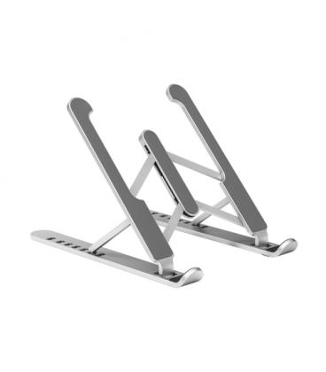 AISENS Soporte De Sobremesa Ajustable Para Portatil / Tablet, Plata - Imagen 1