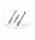 AISENS Soporte De Sobremesa Ajustable Para Portatil / Tablet, Plata - Imagen 7