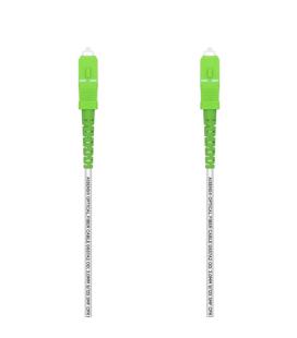 AISENS Cable Fibra Óptica Latiguillo G657A2 3.0 9/125 SMF Simplex CPR DCA LSZH, SC/APC-SC/APC, Blanco, 40 m - Imagen 1