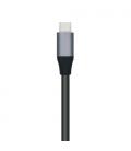 AISENS Hub USB 3.1 USB-C, USB-C/M - 4x Tipo A/H, Gris, 15 cm - Imagen 3