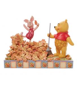 Figura enesco disney winnie the pooh pooh & piglet recogiendo hojas de otoño - Imagen 1