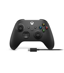 Microsoft Xbox Wireless Controller + USB-C Cable Negro Gamepad Reacondiciinado