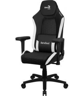Aerocool CROWNBW Blanco, Silla Gaming Ergonómica, Cojines Ajustables, Cuero Sintético Premium - Imagen 1