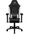 Aerocool CROWNBW Blanco, Silla Gaming Ergonómica, Cojines Ajustables, Cuero Sintético Premium - Imagen 2