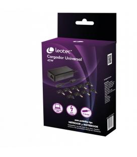Cargador de portátil leotec home/ 45w/ automático/ 9 conectores/ voltaje 9.5-20v - Imagen 1