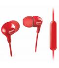 Philips SHE3555RD Auriculares Alámbrico Dentro de oído Calls/Music Rojo - Imagen 2