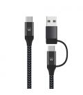Ewent EW9918 cable USB 1 m USB 3.2 Gen 1 (3.1 Gen 1) USB C Negro - Imagen 2