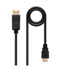 Nanocable Cable conversor DISPLAYPORT a HDMI, DP/M - HDMI/M, Negro, 5.0 M - Imagen 3