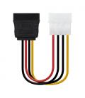 Nanocable CABLE SATA ALIMENTACION 5.25"(MOLEX 4PIN)/M-SATA/H 16CM OEM - Imagen 8