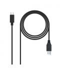 Nanocable Cable USB 3.1 Gen2 10Gbps 3A, tipo USB-C/M-A/M, negro, 0.5 m - Imagen 5