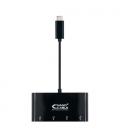 Nanocable Adaptador USB-C a 4xUSB 3.0. USB-C/M-USB 3.0/H, Negro, 10 cm - Imagen 7