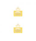 Nanocable CABLE RED LATIGUILLO RJ45 CAT.6 UTP AWG24, AMARILLO, 0.5 M - Imagen 4