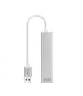 Nanocable Conversor USB 3.0 a Ethernet Gigabit + 3xUSB 3.0, Plata, 15 cm - Imagen 9