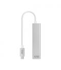 Nanocable Conversor USB-C a Ethernet Gigabit + 3xUSB 3.0, Plata, 15 cm - Imagen 10