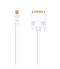 Nanocable Cable conversor Mini DP a DVI, Mini DP/M - DVI/M, Blanco, 2.0 M - Imagen 4