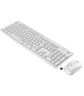 Logitech MK295 teclado RF inalámbrico AZERTY Francés Blanco