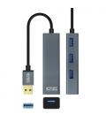 Nanocable USB 3.0 4xUSB3.0. USB-A/M-USB 3.0/H, Gris, 10 cm - Imagen 5