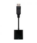 Nanocable Conversor DisplayPort a sVGA, DisplayPort/M-sVGA/H, Negro, 15 cm - Imagen 2