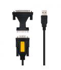 Nanocable CONVERTIDOR USB A SERIE, TIPO A/M-RS232 DB9/M DB25/M, 1,8 M - Imagen 3