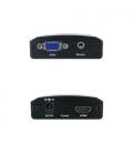 Nanocable Conversor SVGA+Audio a HDMI con Alimentación, SVGA/H+Jack 3.5/H-HDMI A/H, Negro - Imagen 3