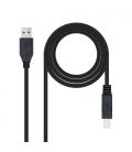 Nanocable 10.01.0802-BK cable USB 2 m USB 3.2 Gen 1 (3.1 Gen 1) USB A USB B Negro - Imagen 8