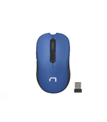 RATON NATEC TOUCAN WIRELESS 1600 DPI OPTICO AZUL-BLANCO - Imagen 1