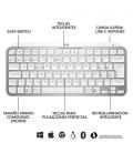 Logitech MX Keys Mini teclado RF Wireless + Bluetooth QWERTY Español Aluminio, Blanco - Imagen 11