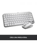 Logitech MX Keys Mini teclado RF Wireless + Bluetooth QWERTY Español Aluminio, Blanco - Imagen 16