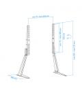 TooQ Soporte de mesa para pantallas 32”-70” - Imagen 7