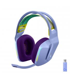 Auricular con microfono logitech g g7 gaming wireless inalambrico lila - Imagen 1