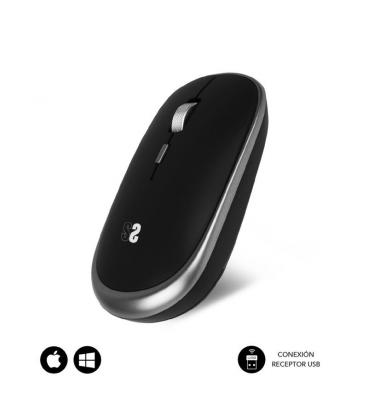 Ratón inalámbrico subblim wireless mini/ hasta 1600 dpi/ gris espacial - Imagen 1