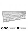 Teclado inalámbrico por bluetooth subblim 2pue200 pure extended/ plata - Imagen 1