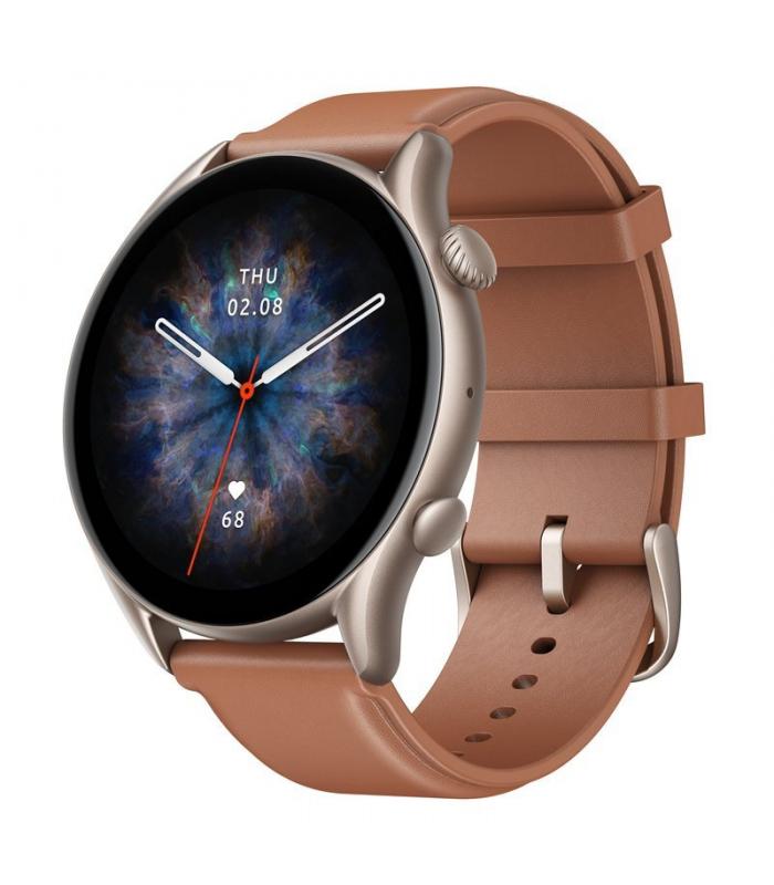 Pulsera reloj deportiva amazfit gtr 3 pro brown leather - smartwatch  1.45pulgadas - bluetooth - amoled