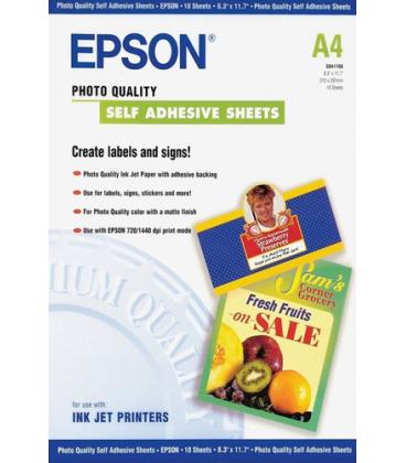 Epson Self-Adhesive Photo Paper - A4 - 10 hojas - Imagen 1
