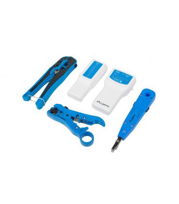 SET HERRAMIENTAS LANBERG NETWORK UNIVERSAL Y CABLE TESTER - Imagen 1