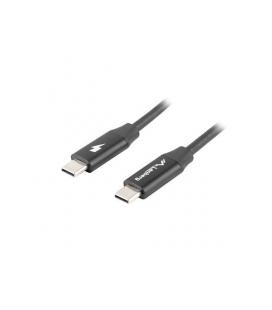 CABLE LANBERG USB C MACHO/MACHO 1M QUICK CHARGE 4.0 NEGRO - Imagen 1