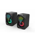 Altavoces gaming denver gas - 500 - 2 x 3w rms - usb - rgb - Imagen 1