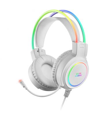 Mars Gaming MHRGBW Auriculares Chroma RGB Flow Micrófono Sonido Espacial Blanco - Imagen 1